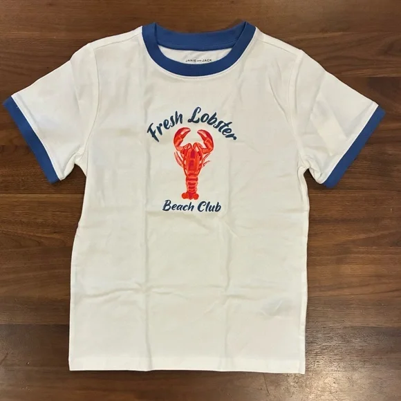 Janie and Jack Lobster Beach Club Tee - Picture 2 of 4